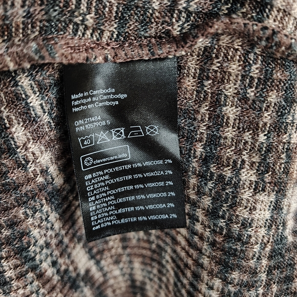 Divided Sleeveless Mini Dress Tan Brown And Black Size Large - Picture 4 of 9